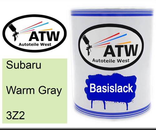 Subaru, Warm Gray, 3Z2: 1L Lackdose, von ATW Autoteile West.